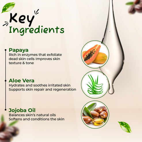 Sunny Herbals Papaya Pack with Aloevera and Papaya Jojoba Oil - 150gm