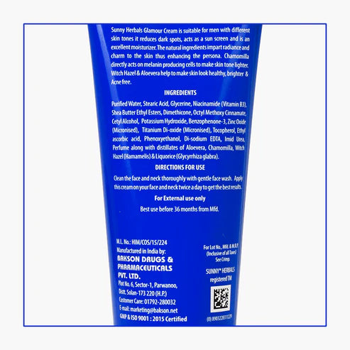Sunny Herbals Sunny Herbals Glamour Cream for Reducing Dark Spots | For Men