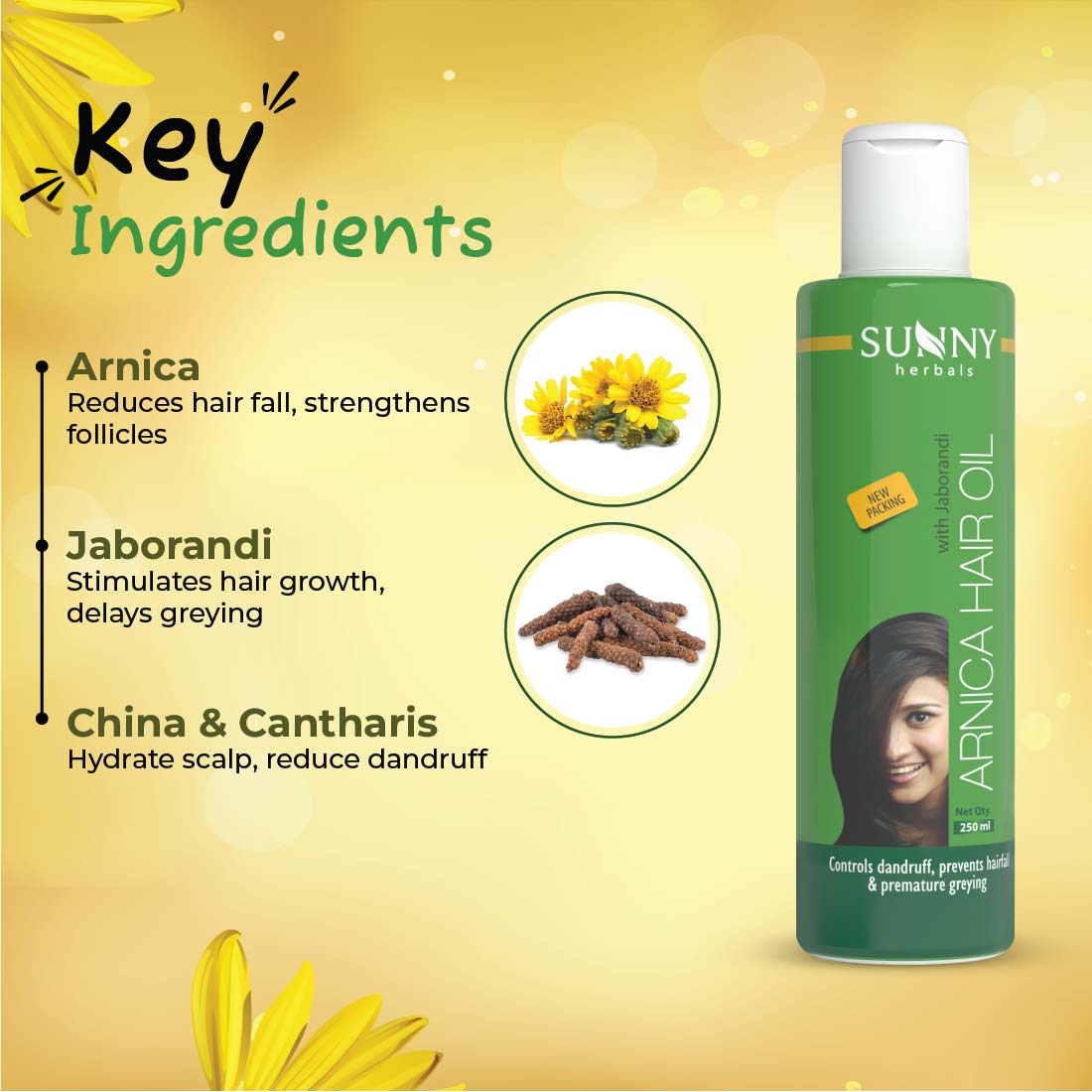Bakson's Sunny Arnica Hair Oil with Jaborandi