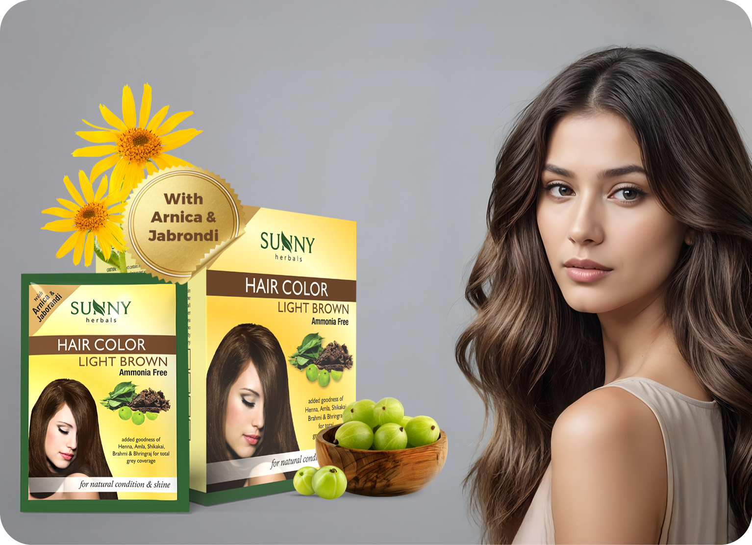 Sunny Herbals Hair Color Light Brown